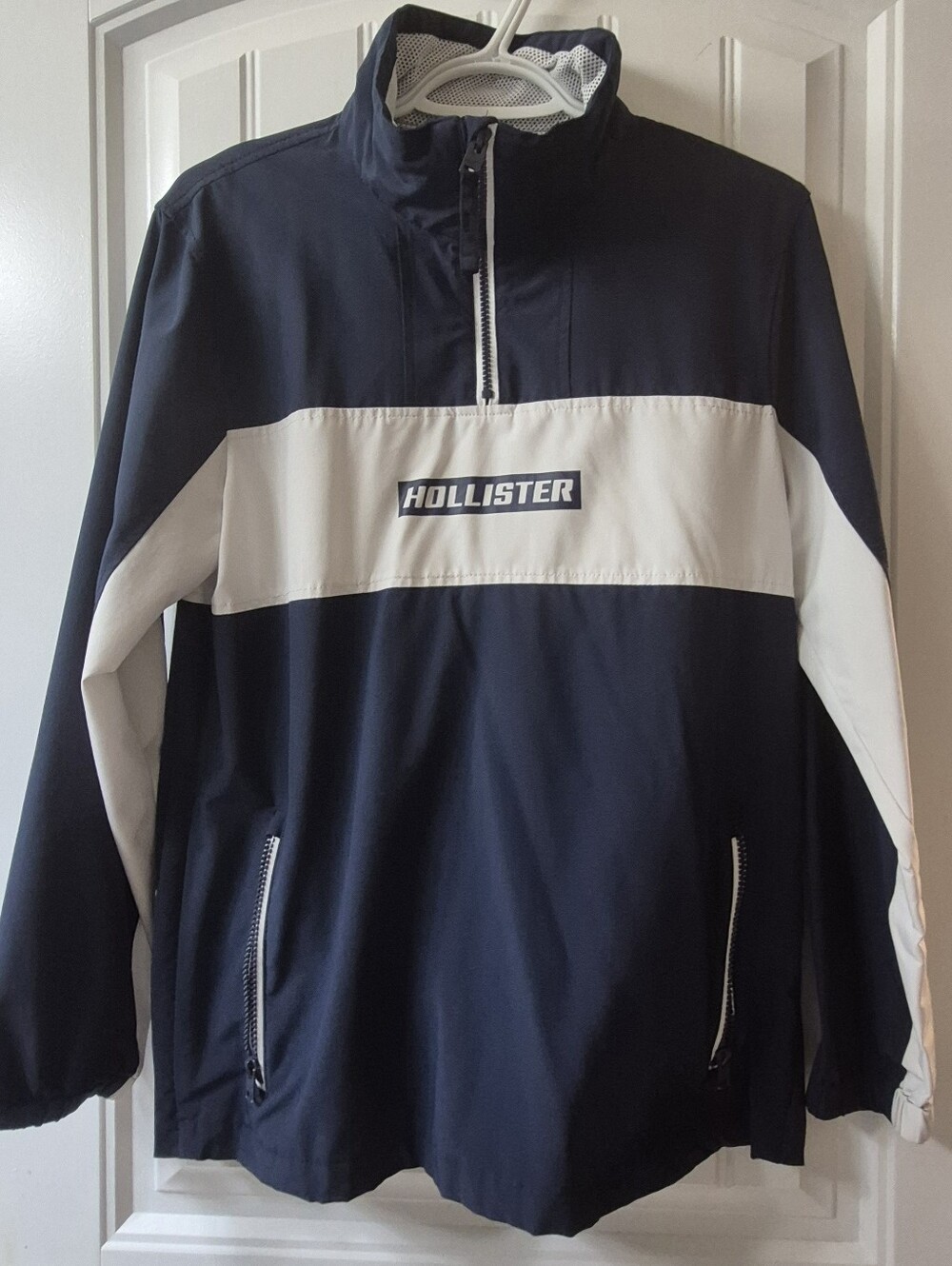 Mens Hollister Pullover Windbreaker Jacket Size XS